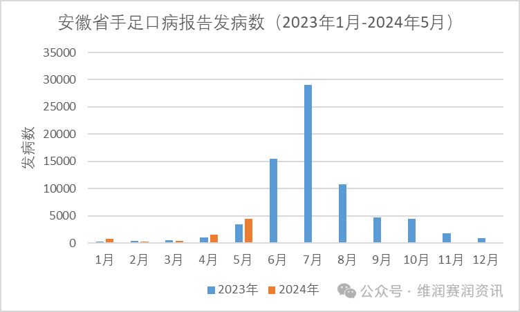 最新！全國各地手足口病的發(fā)病數(shù)一覽...（更新至2024年5月）
