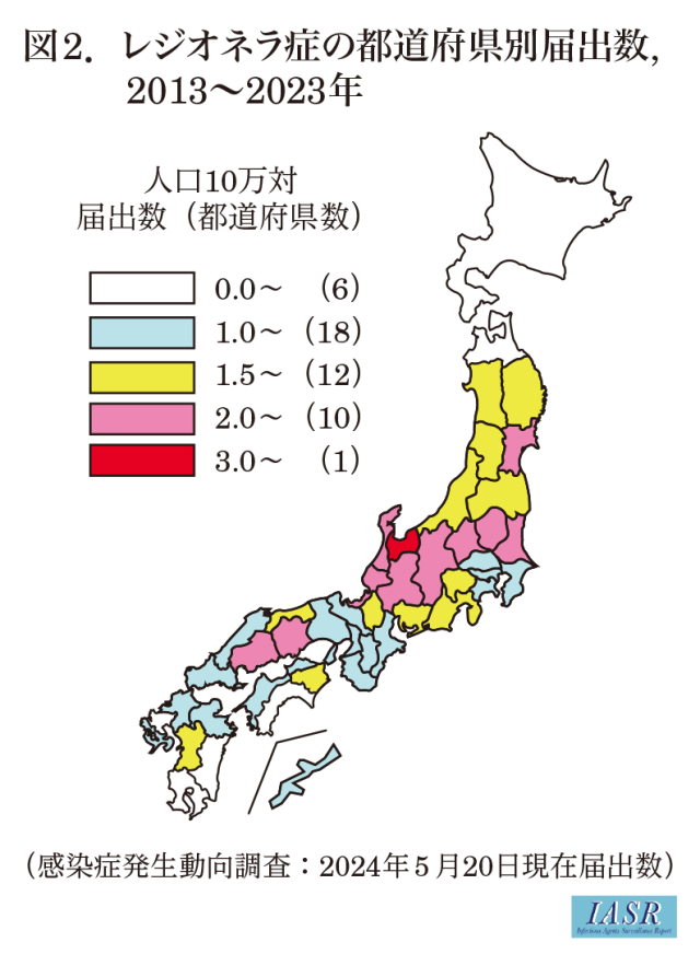 軍團(tuán)菌在日本